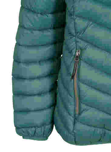 Letvægts jakke med hætte, Mallard Green, Packshot image number 3