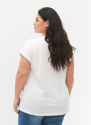 2-pak kortærmet t-shirts, Bright White / Black, Model image number 1