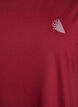 Ensfarvet tr&aelig;nings t-shirt, R&oslash;d, Packshot image number 2