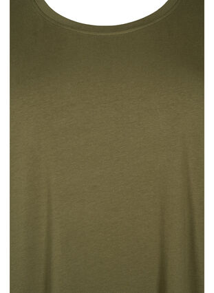 Bomuldskjole med korte ærmer, Ivy Green, Packshot image number 2