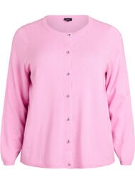 Cardigan med runde knapper, Lyser&oslash;d
