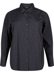 Skjorte med rhinesten , Black