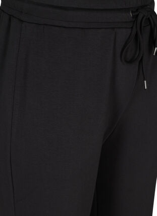 Sweatpants med vidde og snøre i taljen, Black, Packshot image number 2
