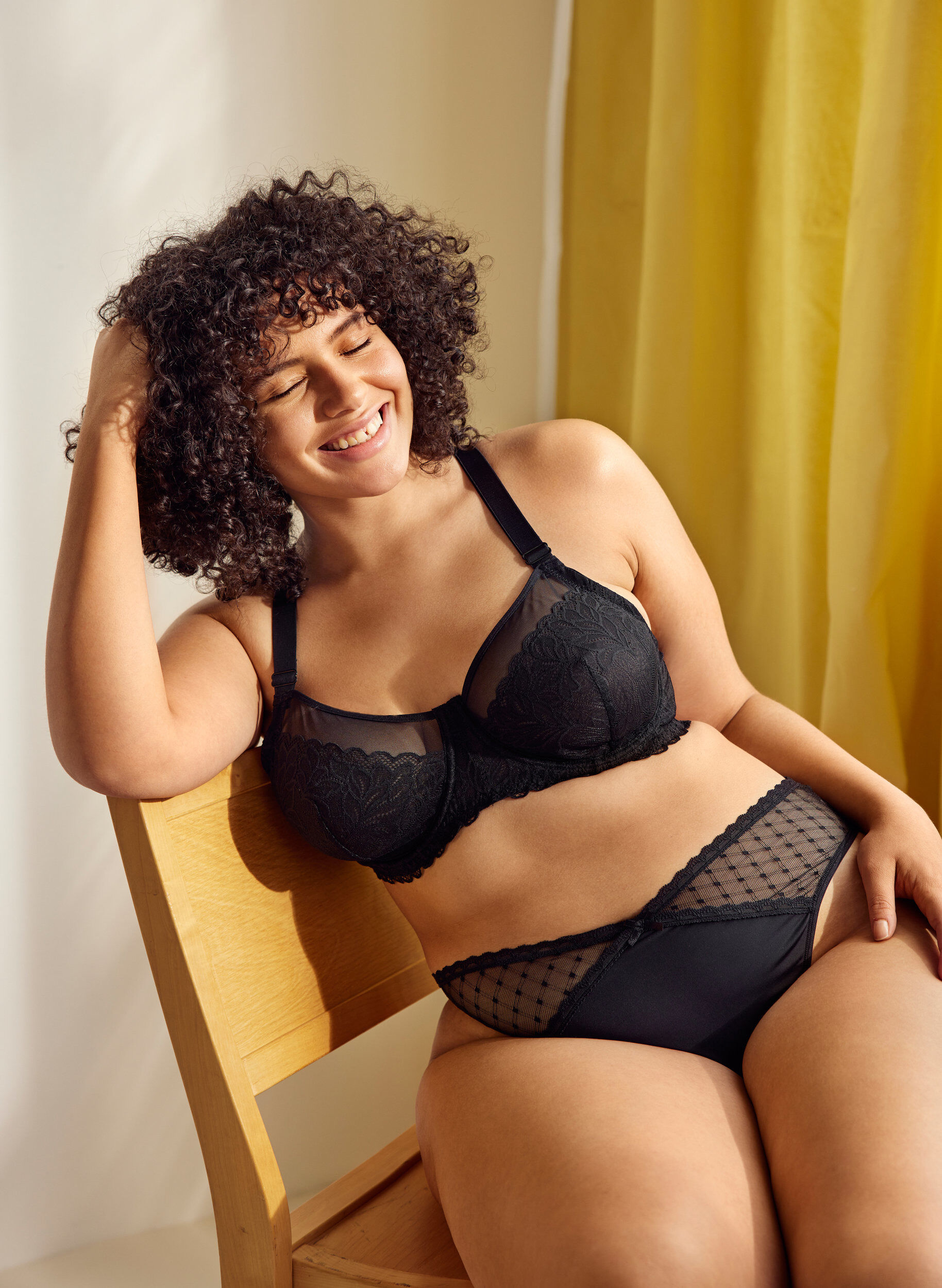 Zizzi 2-pak g-streng med mesh , Black, Image image number 0