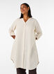 Lang skjorte i h&oslash;r og viskose, Beige, Model image number 1