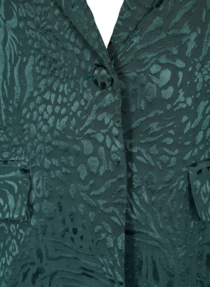 Blazer i viskose med tone-i-tone print, Ponderosa Pine, Packshot image number 2