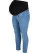 Graviditets jeggings i bomuldsmix, Light blue denim, Packshot image number 0