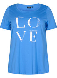 Kortærmet bomulds t-shirt med tryk, Regatta LOVE