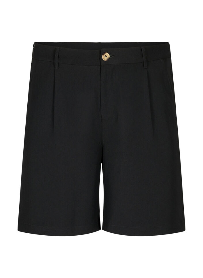 Bermudashorts med høj talje, Black, Packshot image number 0