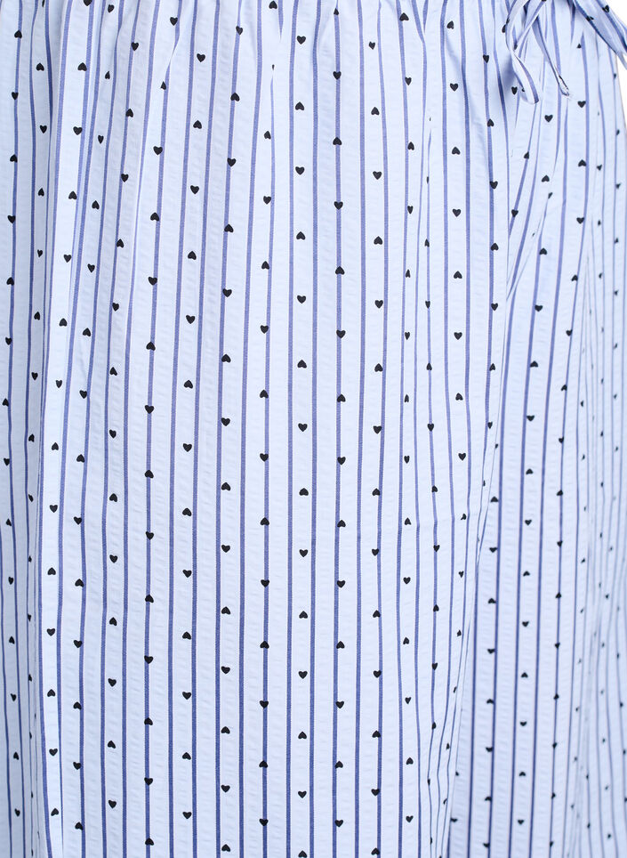L&oslash;se pyjamasbukser i b&aelig;k og b&oslash;lge med h&oslash;j talje, Bl&aring;, Packshot image number 2