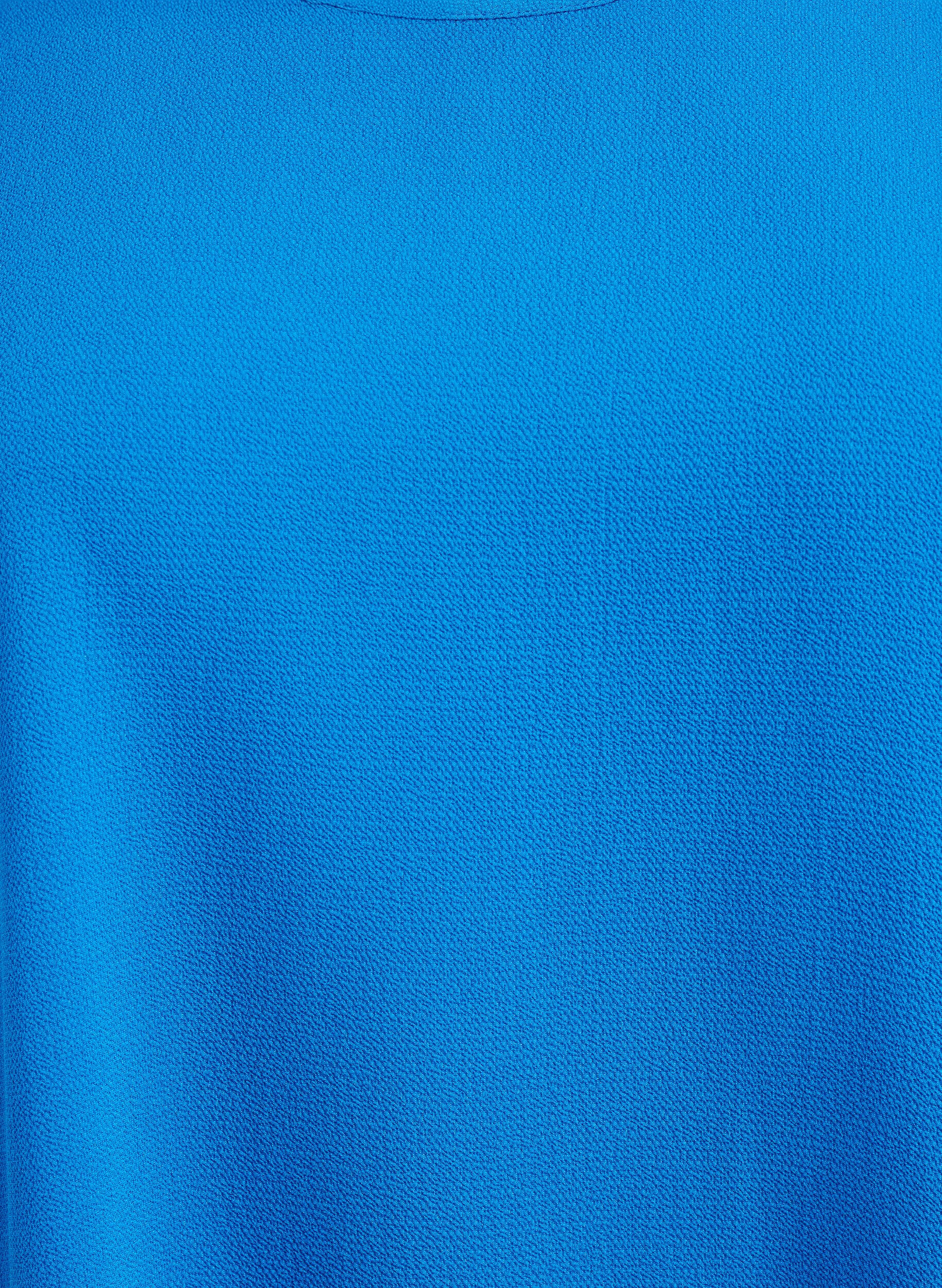 ZizziBluse med korte &aelig;rmer og rund halsudsk&aelig;ring, Bl&aring;, Packshot image number 2