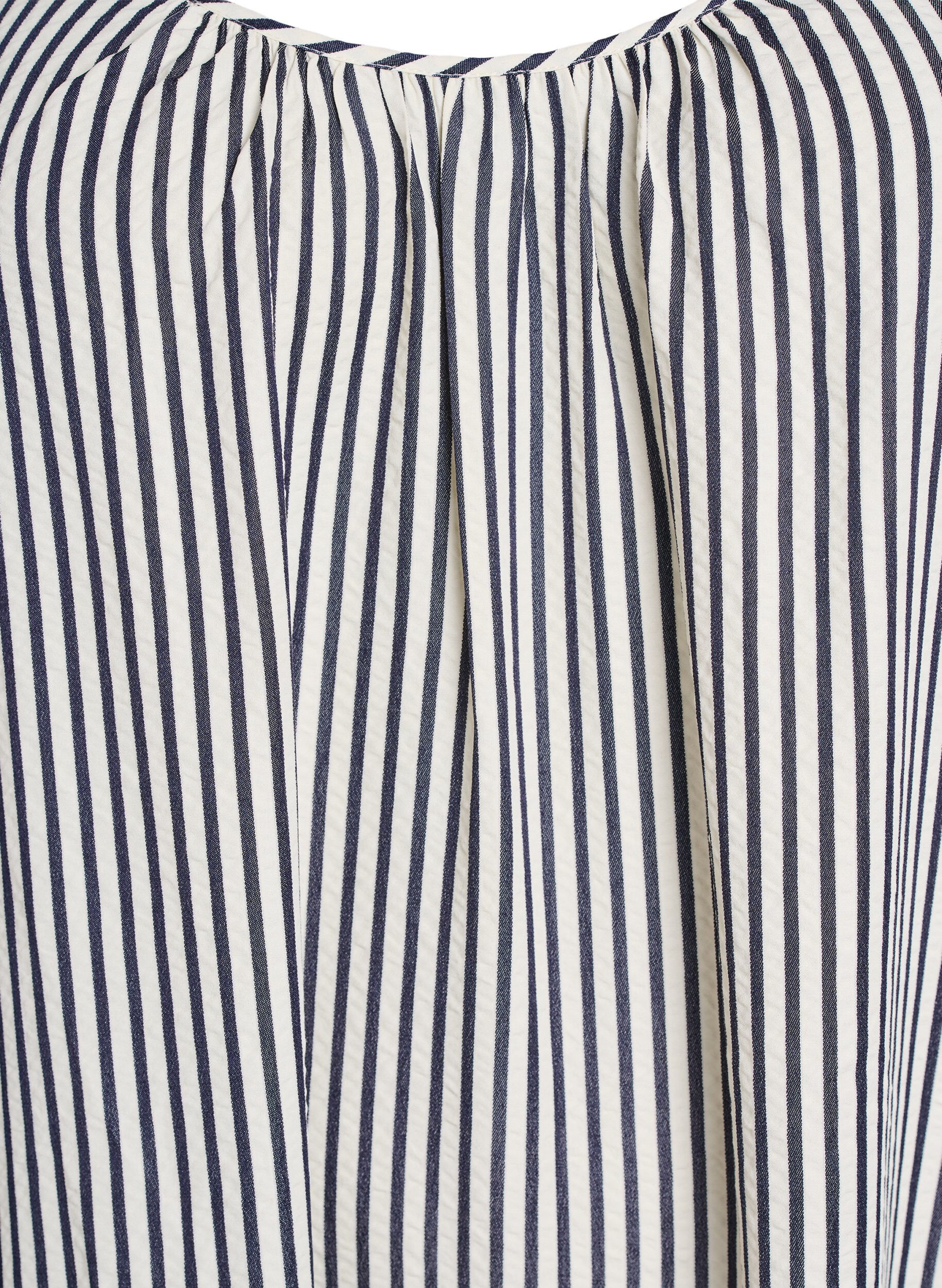 ZizziSommerkjole med striber og A-facon, Sort, Packshot image number 2