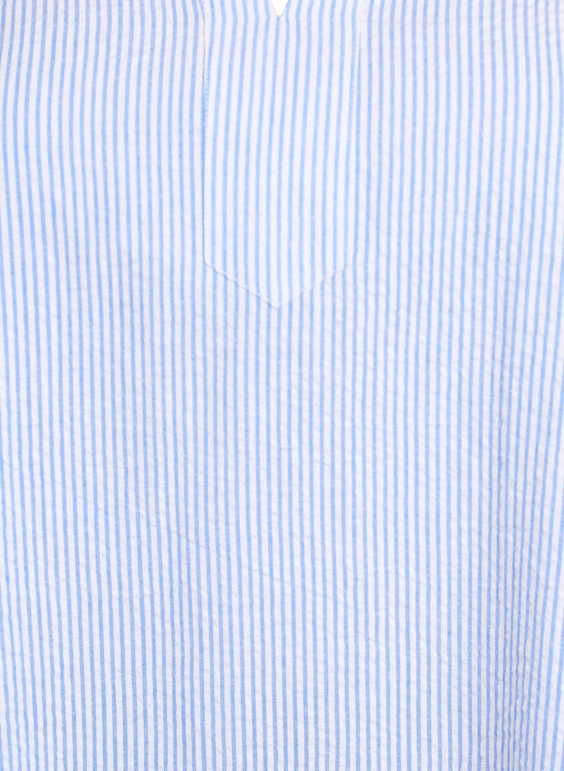 Zizzi Kort stribet kjole med fl&aelig;ser, Bl&aring;, Packshot image number 2