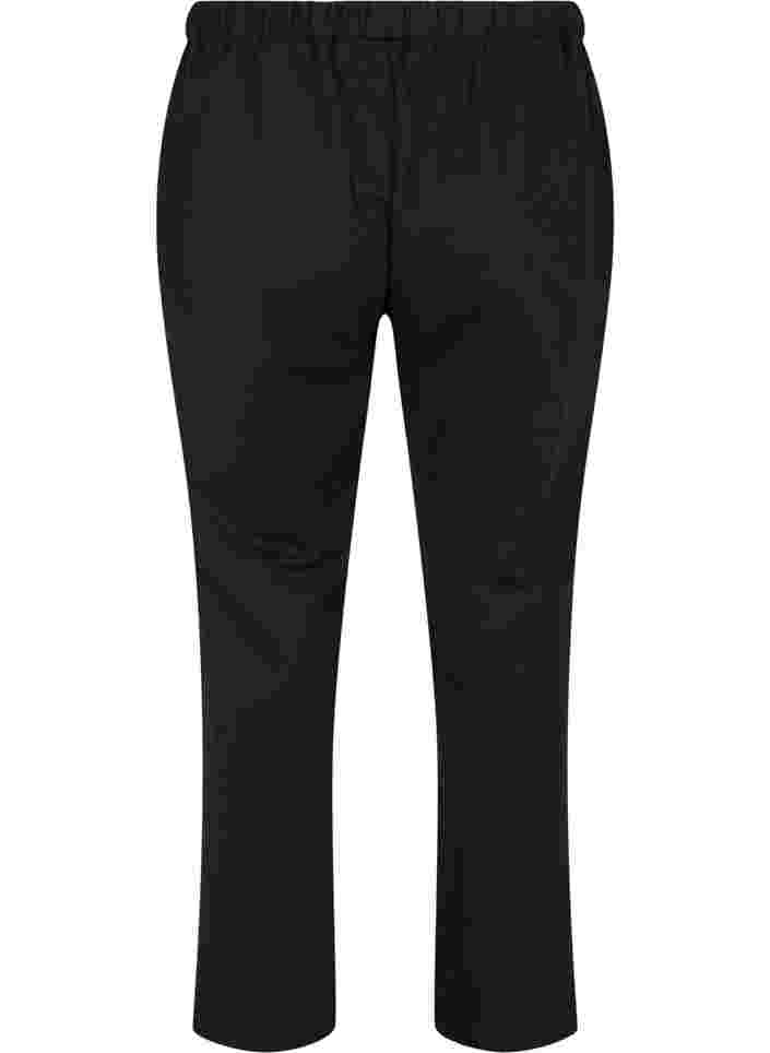 Klassiske bukser med vidde, Black, Packshot image number 1