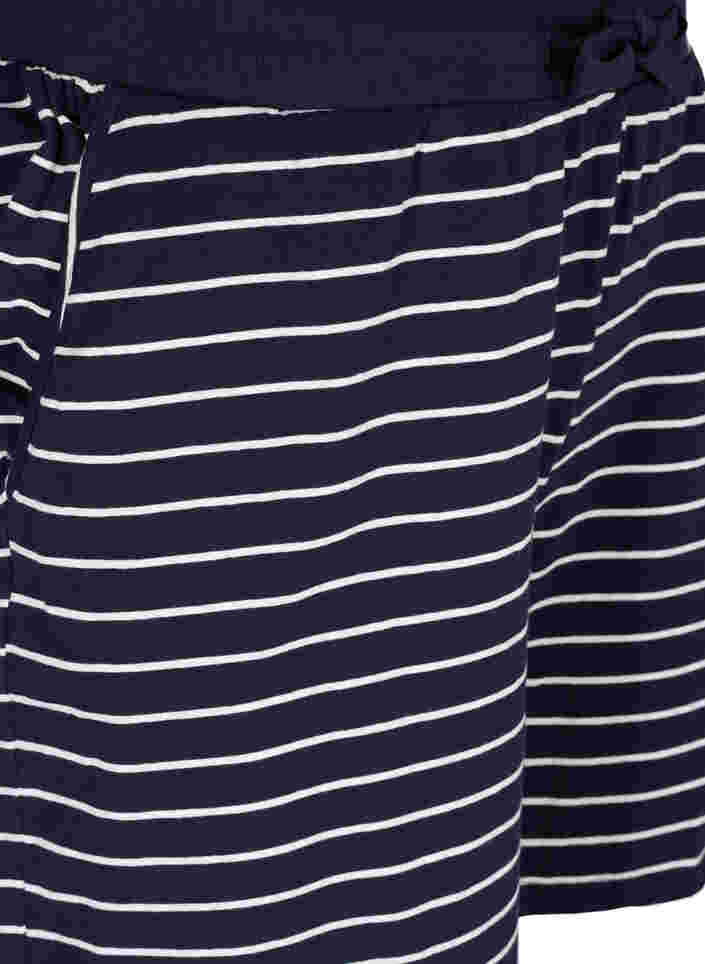 Bomulds shorts med lommer, Blue Stripe, Packshot image number 2