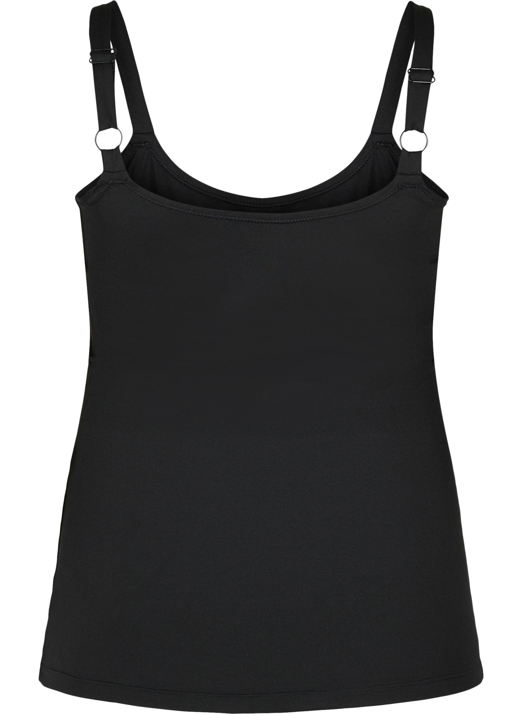 Zizzi Light shapewear top med justerbare stropper, Black, Packshot image number 1