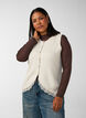 Strikvest med blondekant, Vanilla, Model image number 0