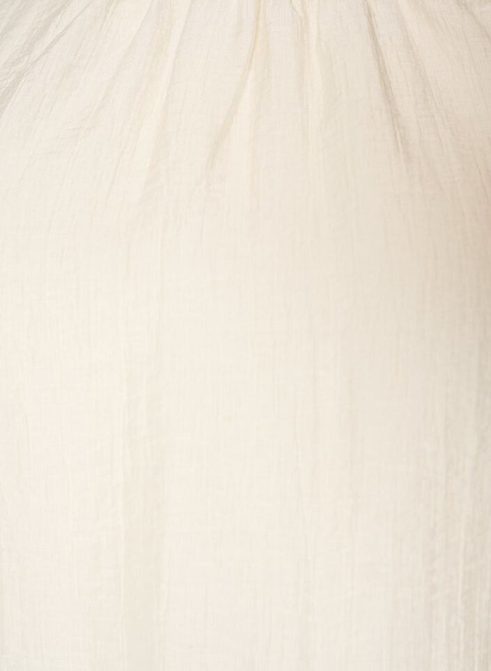 Bluse med fl&aelig;ser og ballonform, Vanilla, Packshot image number 2