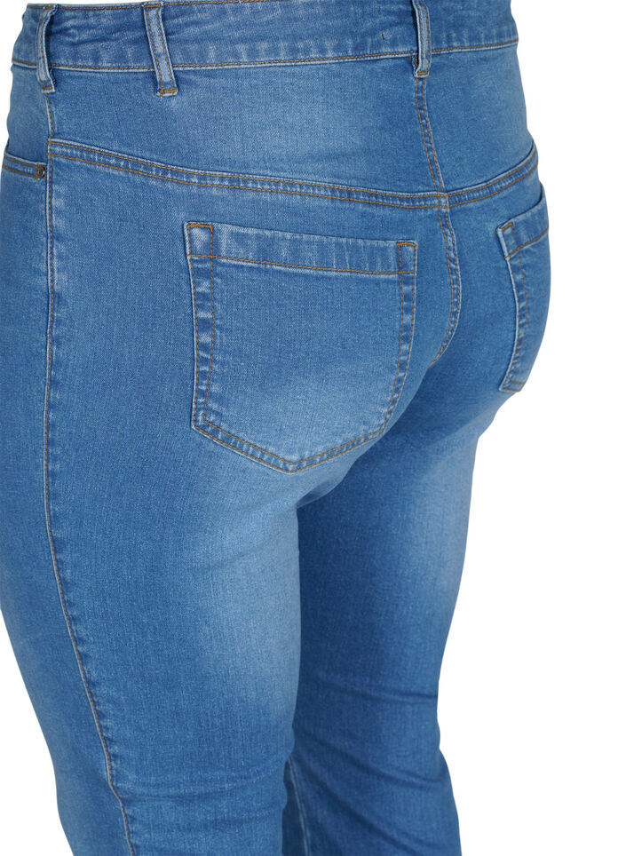 Ellen bootcut jeans med høj talje, Blå, Packshot image number 3