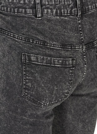 Denim shorts med høj talje, Grey Denim, Packshot image number 3