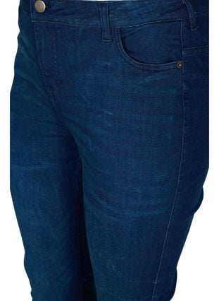 Super slim Amy jeans med høj talje, Dark blue, Packshot image number 2