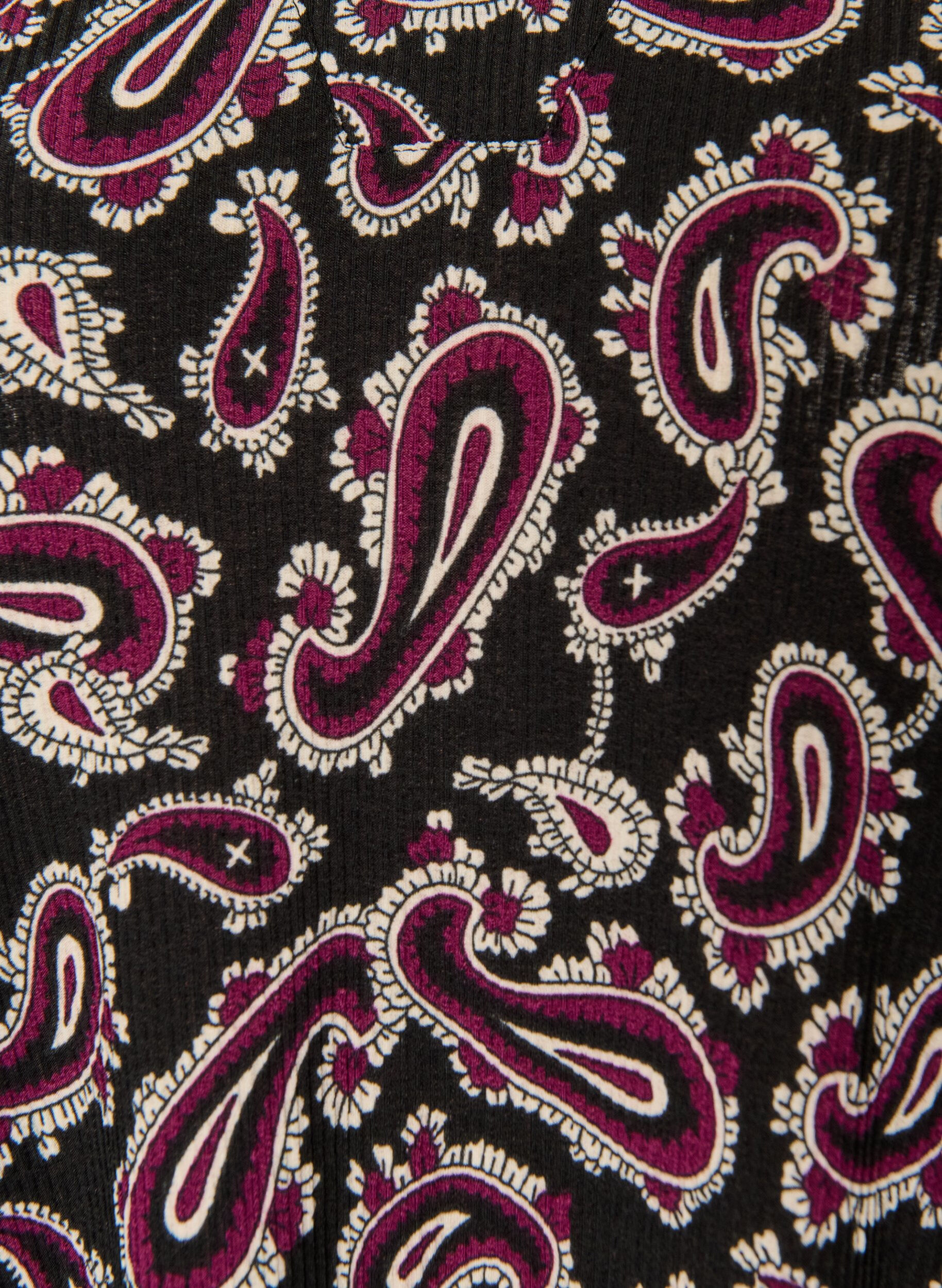 ZizziKort jerseykjole med all-over print og A-form, M&oslash;rk Bordeaux, Packshot image number 2