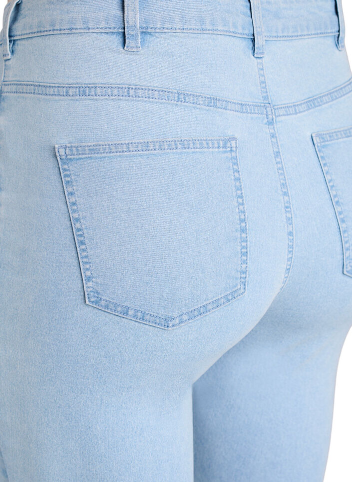 Amy jeans med h&oslash;j talje og super slim fit, Bl&aring;, Packshot image number 3