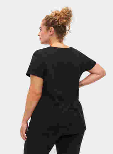 Trænings t-shirt med print, Black w. Stripe Move, Model image number 1