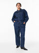 Wide leg jeans med bindeb&aelig;lte og h&oslash;j talje, Bl&aring;, Model image number 0