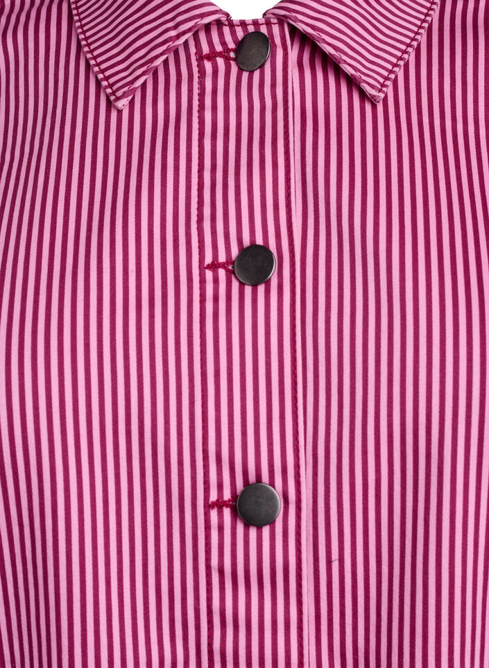 Stribet skjorte med lommer, Rød, Packshot image number 2