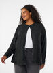 Cardigan i strik med rund hals og knaplukning, Gr&aring;, Model image number 0