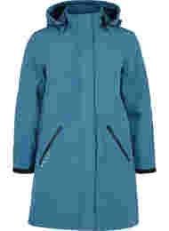 Lang softshell jakke med hætte, Stargazer Solid