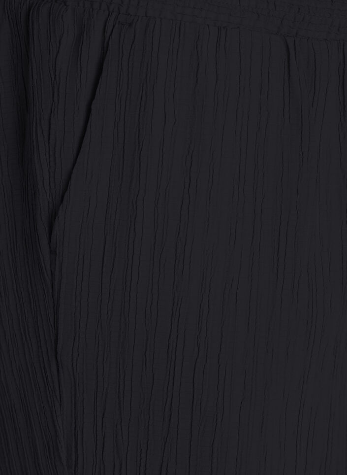 FLASH - Bukser med høj talje og vide ben, Sort, Packshot image number 2