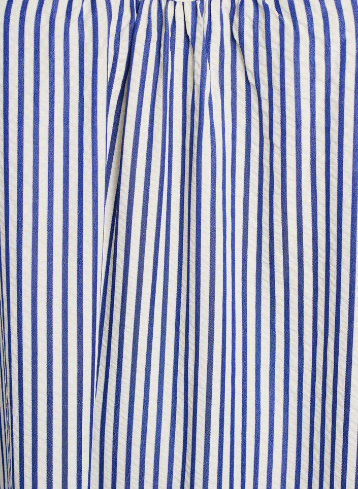 Sommerkjole med striber og A-facon, Bl&aring;, Packshot image number 2