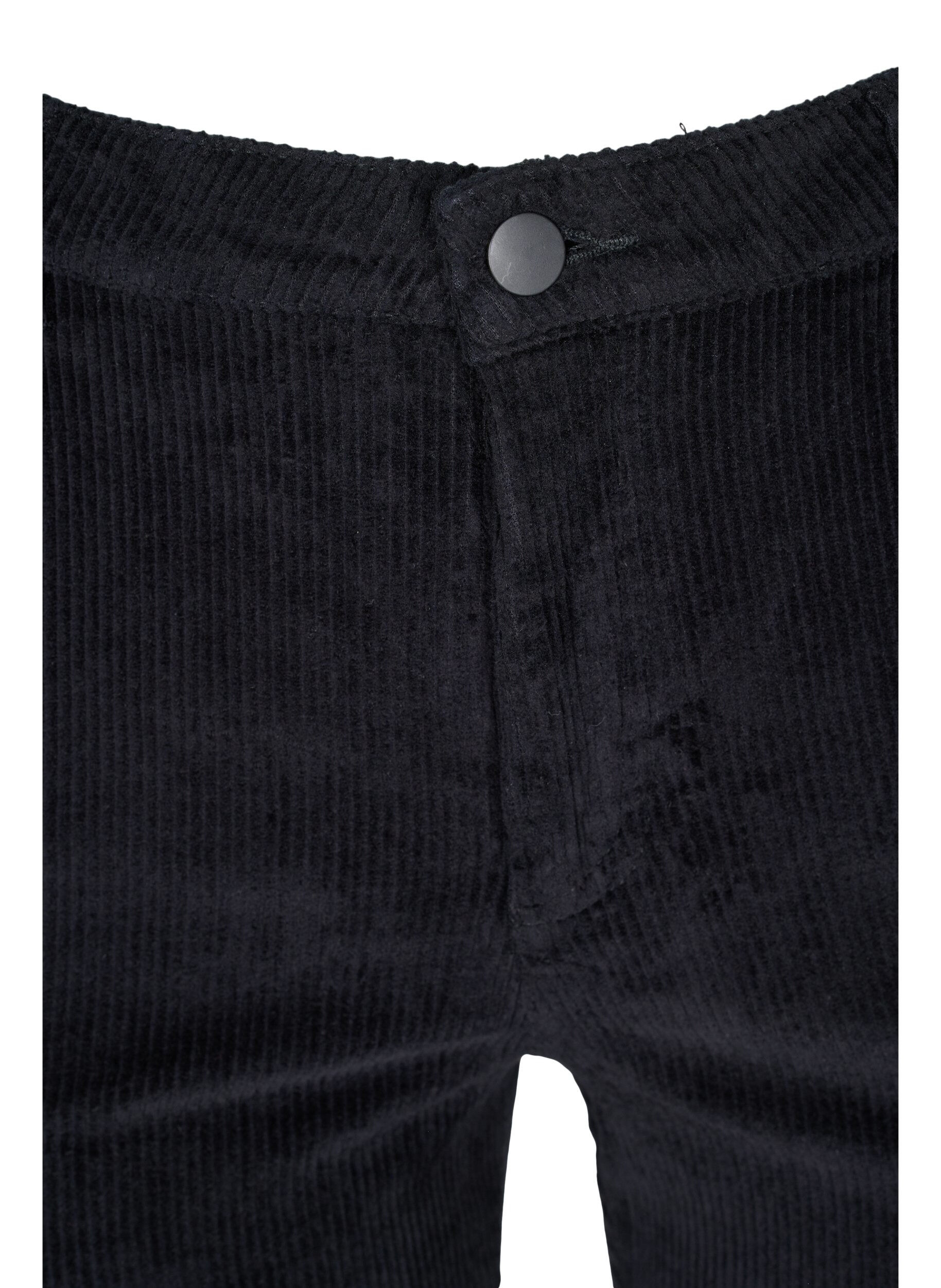 Zizzi Fl&oslash;jlsbukser med bootcut, Black, Packshot image number 2