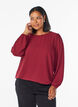 Bluse med glimmer, M&oslash;rk Bordeaux, Model image number 0