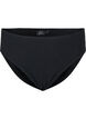H&oslash;jtaljet bikini trusse med crepe struktur, Black, Packshot image number 0