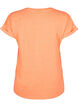 Neonfarvet t-shirt i bomuld, Orange, Packshot image number 1