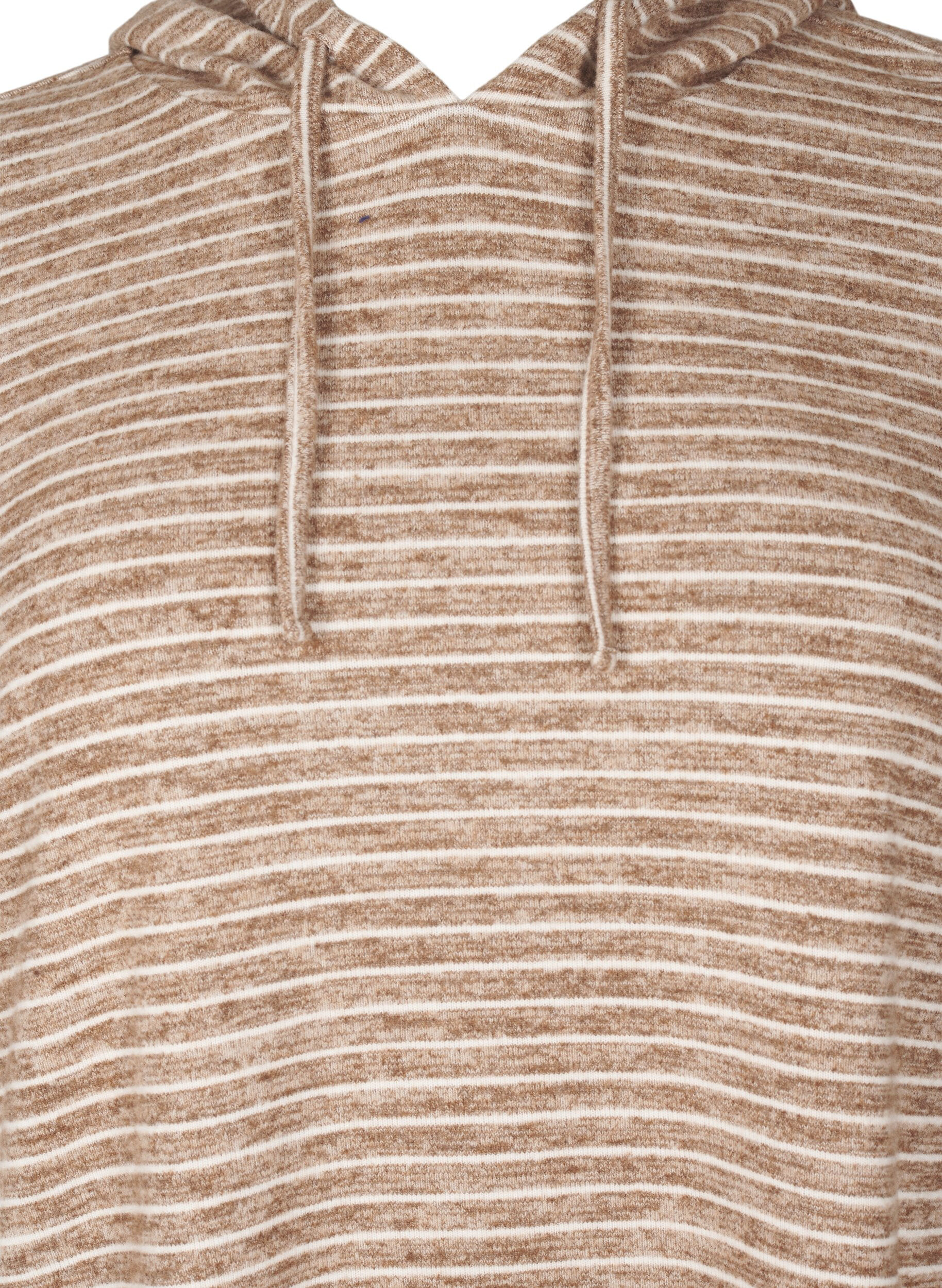 Zizzi L&oslash;s h&aelig;ttetr&oslash;je med striber, Fondue Fudge, Packshot image number 2