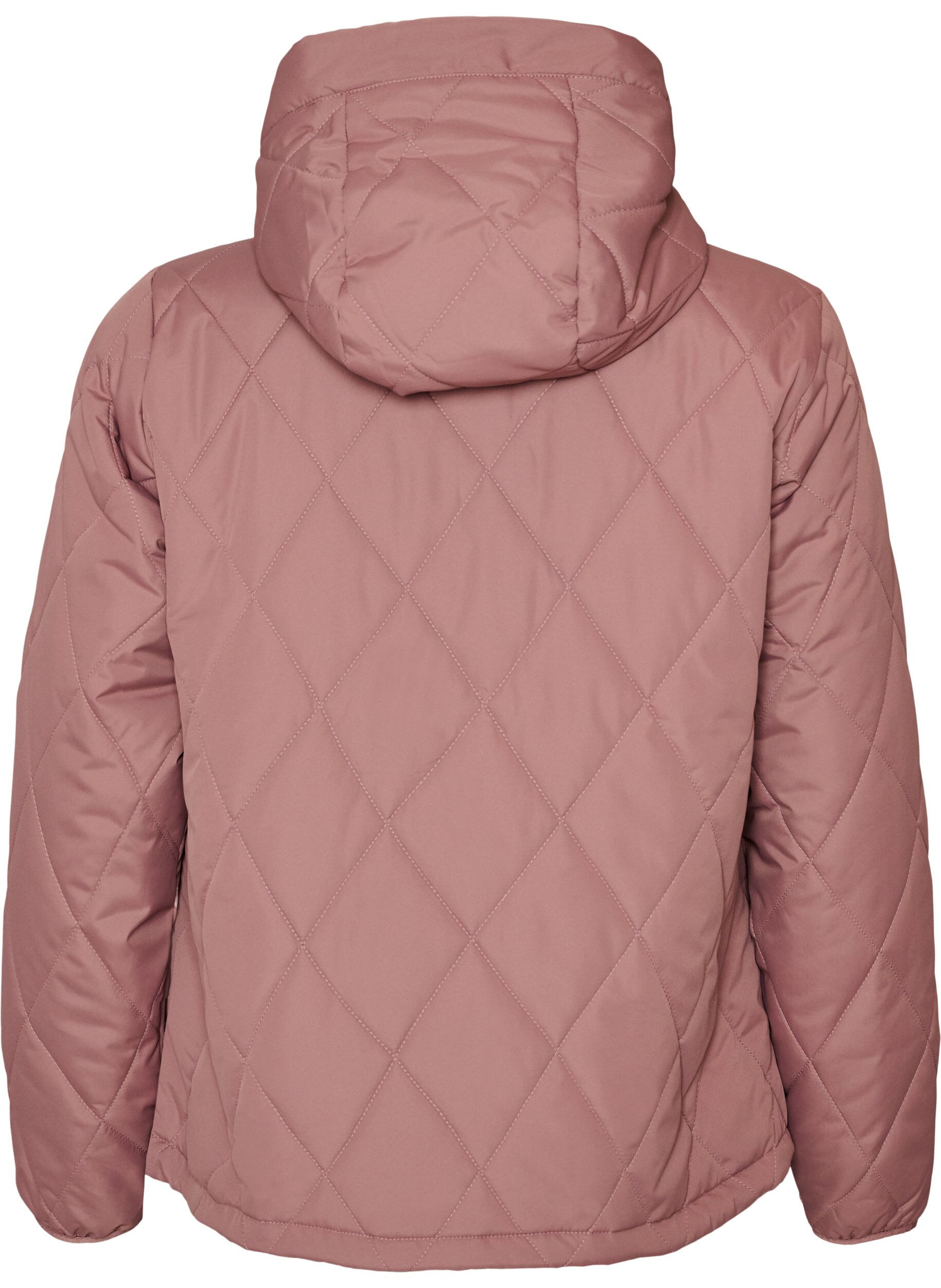 ZizziLet vatteret jakke med diamantquilt, Lyser&oslash;d, Packshot image number 1