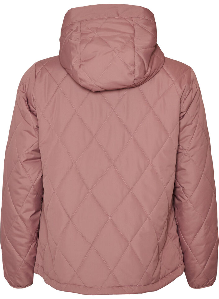 Let vatteret jakke med diamantquilt, Lyser&oslash;d, Packshot image number 1