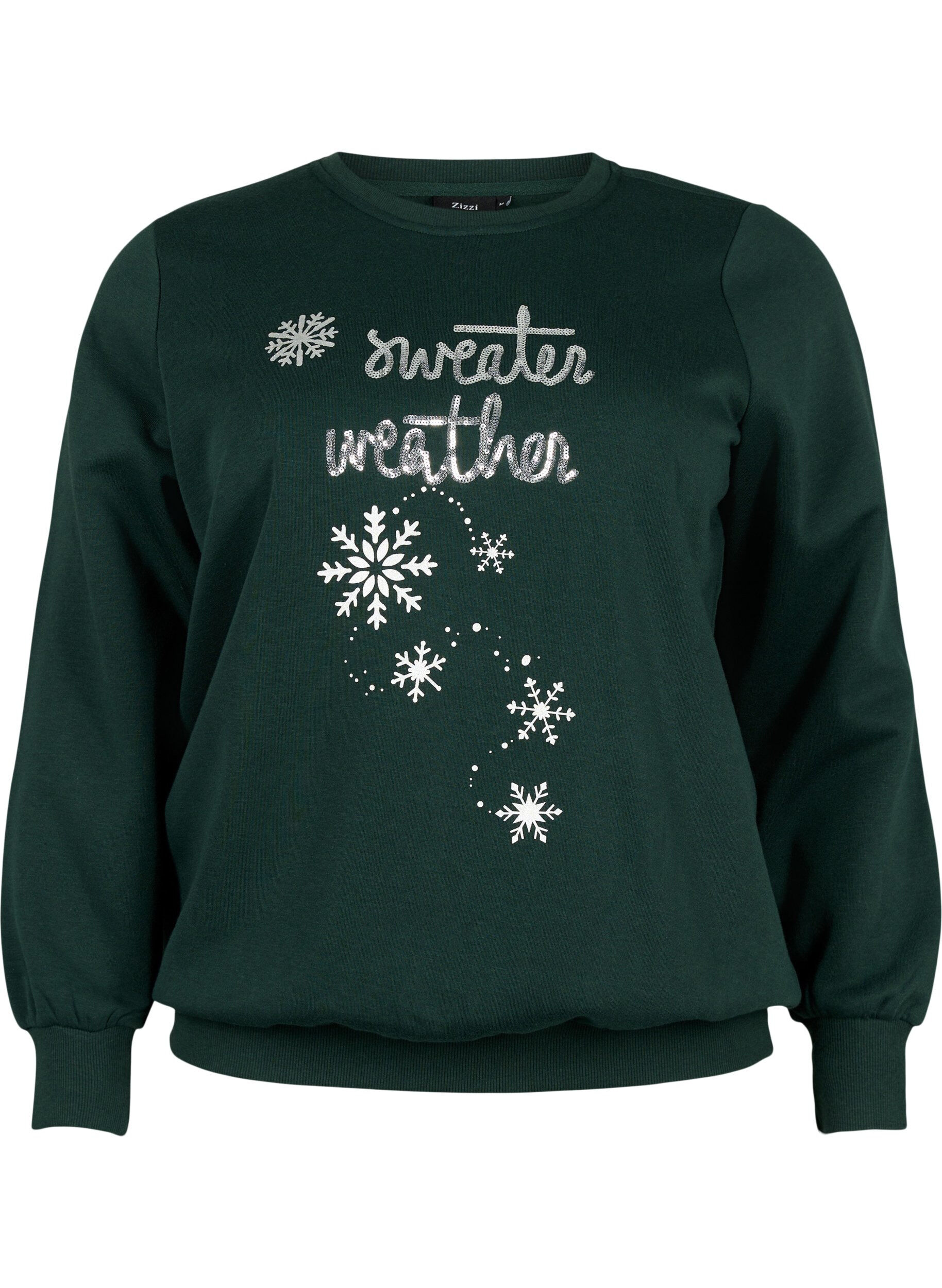 Zizzi Jule sweatshirt, Scarab SWEATER, Packshot image number 0