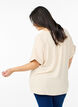 Løs bluse med korte ærmer, Beige, Model image number 2