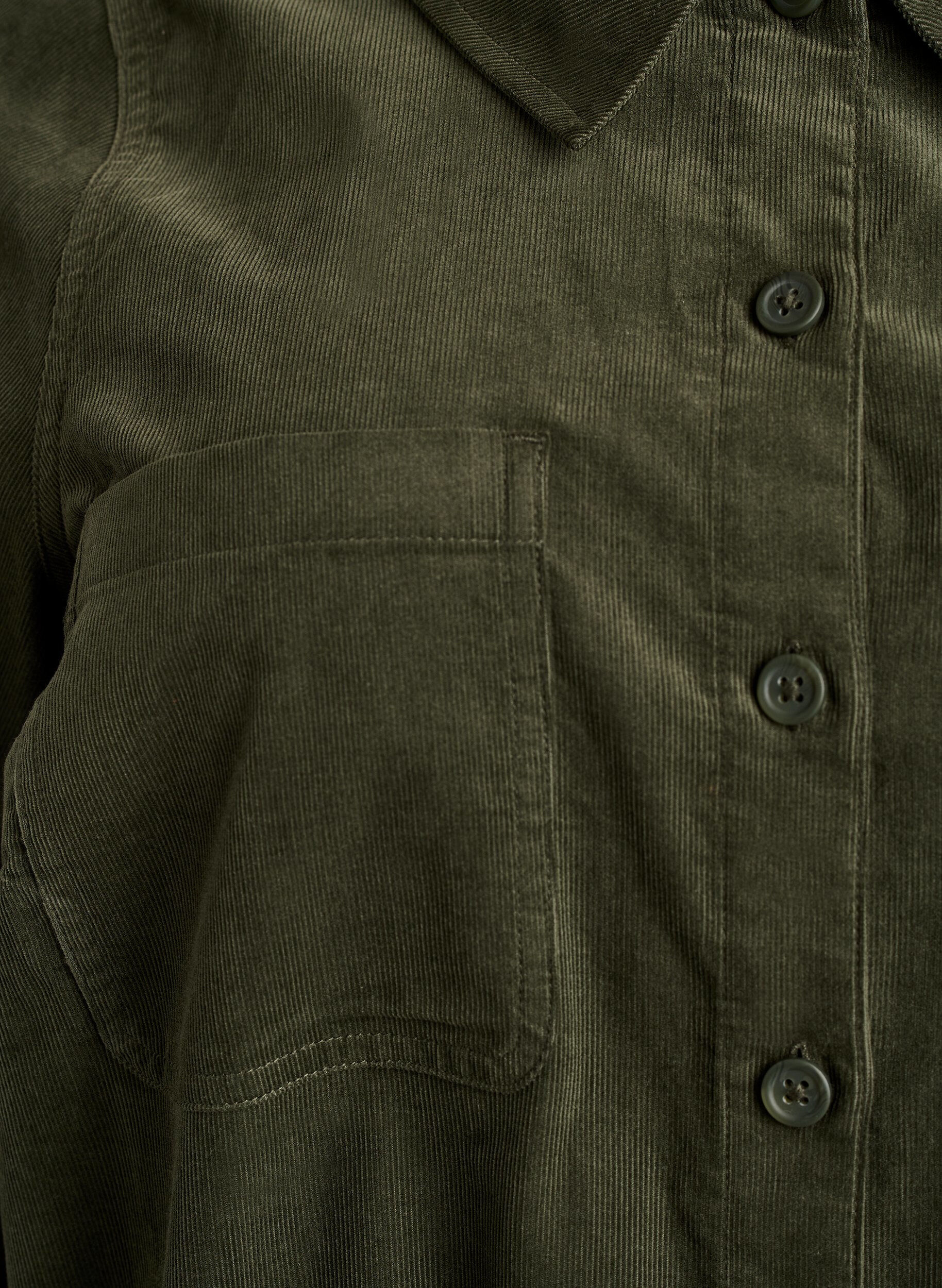 Zizzi Jumpsuit i bomuldsfl&oslash;jl med lige ben, Gr&oslash;n, Packshot image number 2