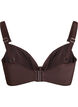 Bikini b&oslash;jle bh med draperinger, Brun, Packshot image number 1