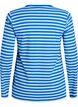 Stribet bluse med lange &aelig;rmer, Bl&aring;, Packshot image number 1