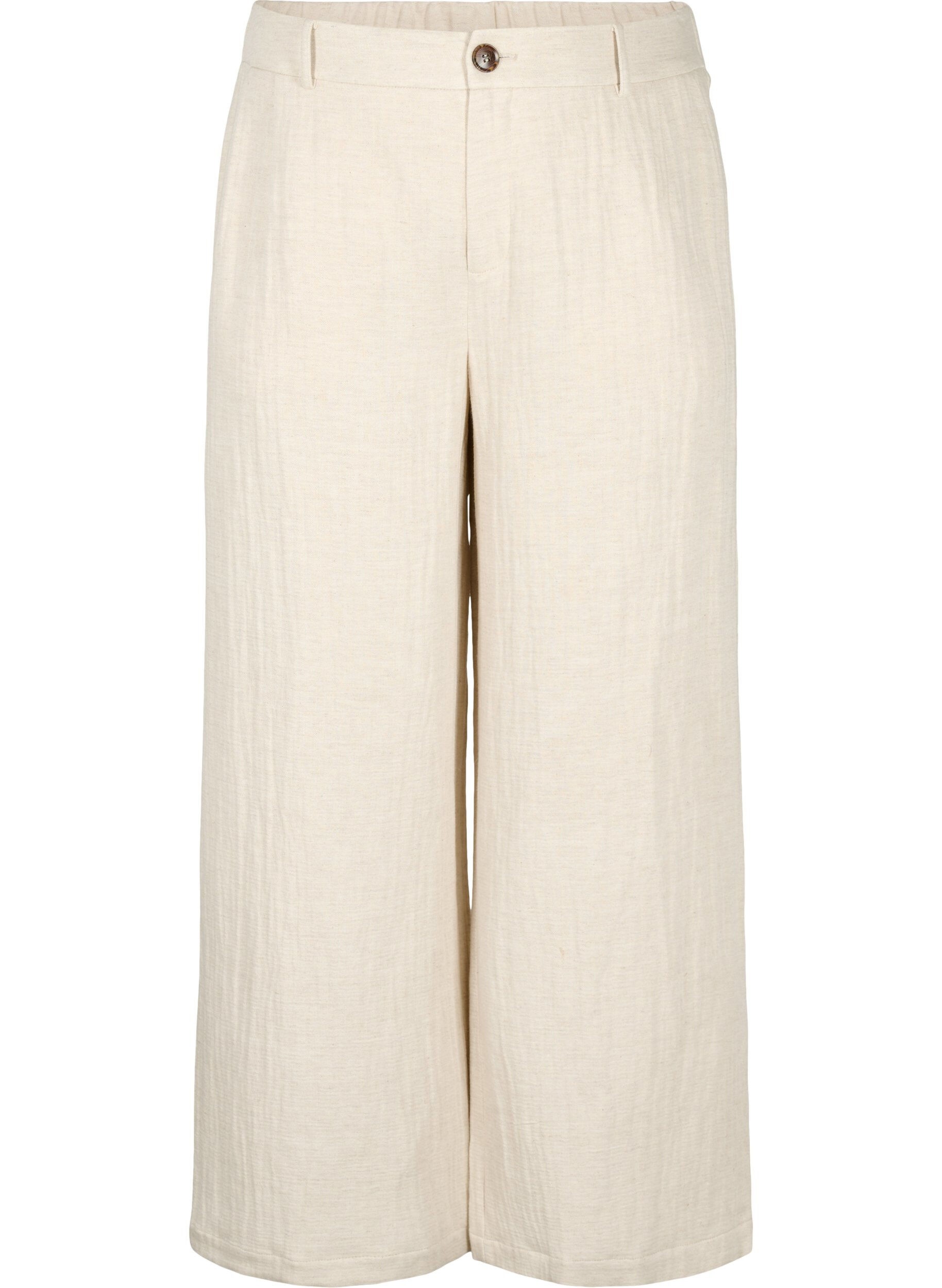 Zizzi Habitbukser i materialemix med h&oslash;r, Rainy Day, Packshot image number 0