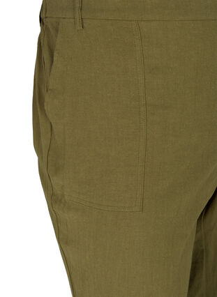 Bukser med hør, Ivy green, Packshot image number 2