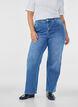 Straight jeans med let slidt udtryk, Bl&aring;, Model image number 2