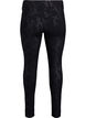 Slim fit bukser med slangemønster, Sort, Packshot image number 1